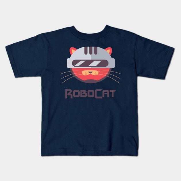 Robocat Kids T-Shirt by NiceIO